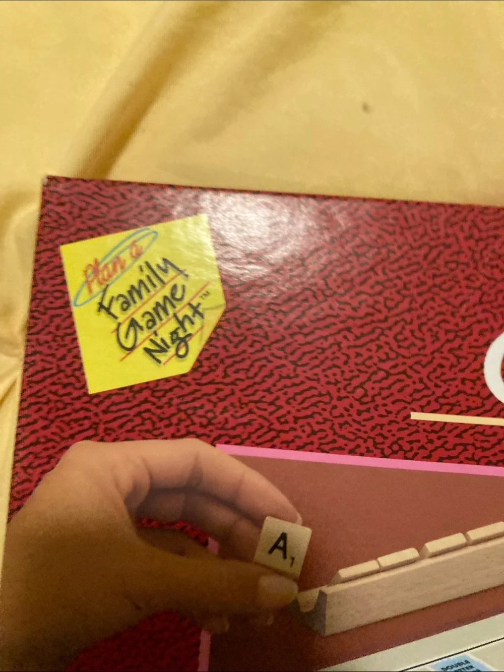 Scrabble Crossword Game - Scrabble Brand Red Box with Tan Tiles